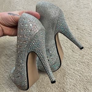 Silver Diamond Heels